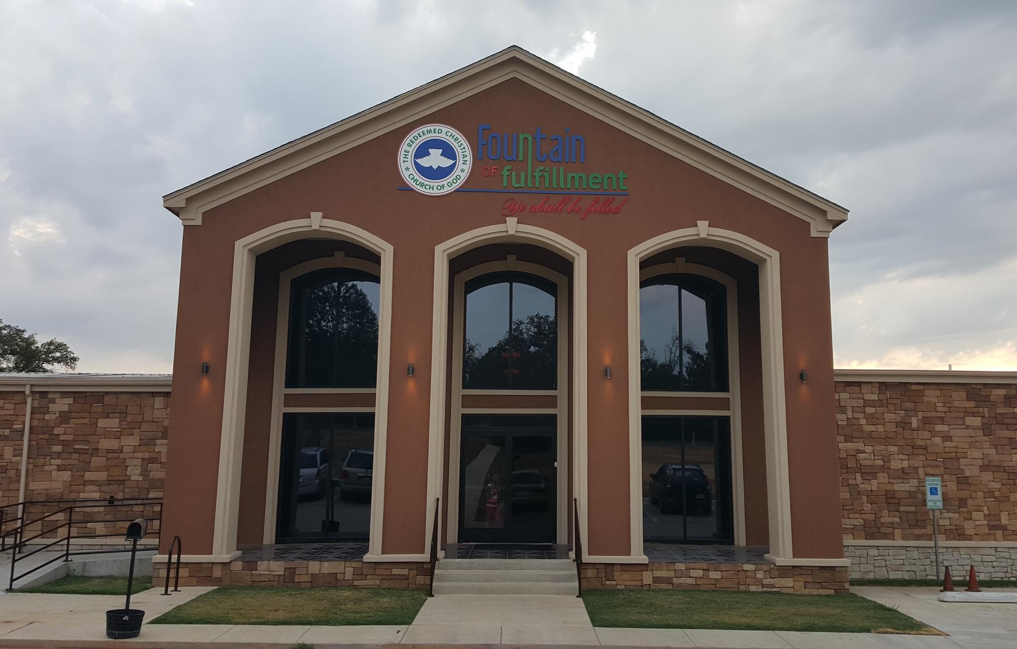 The RCCG Fountain of Fulfillment church building in Fort Worth